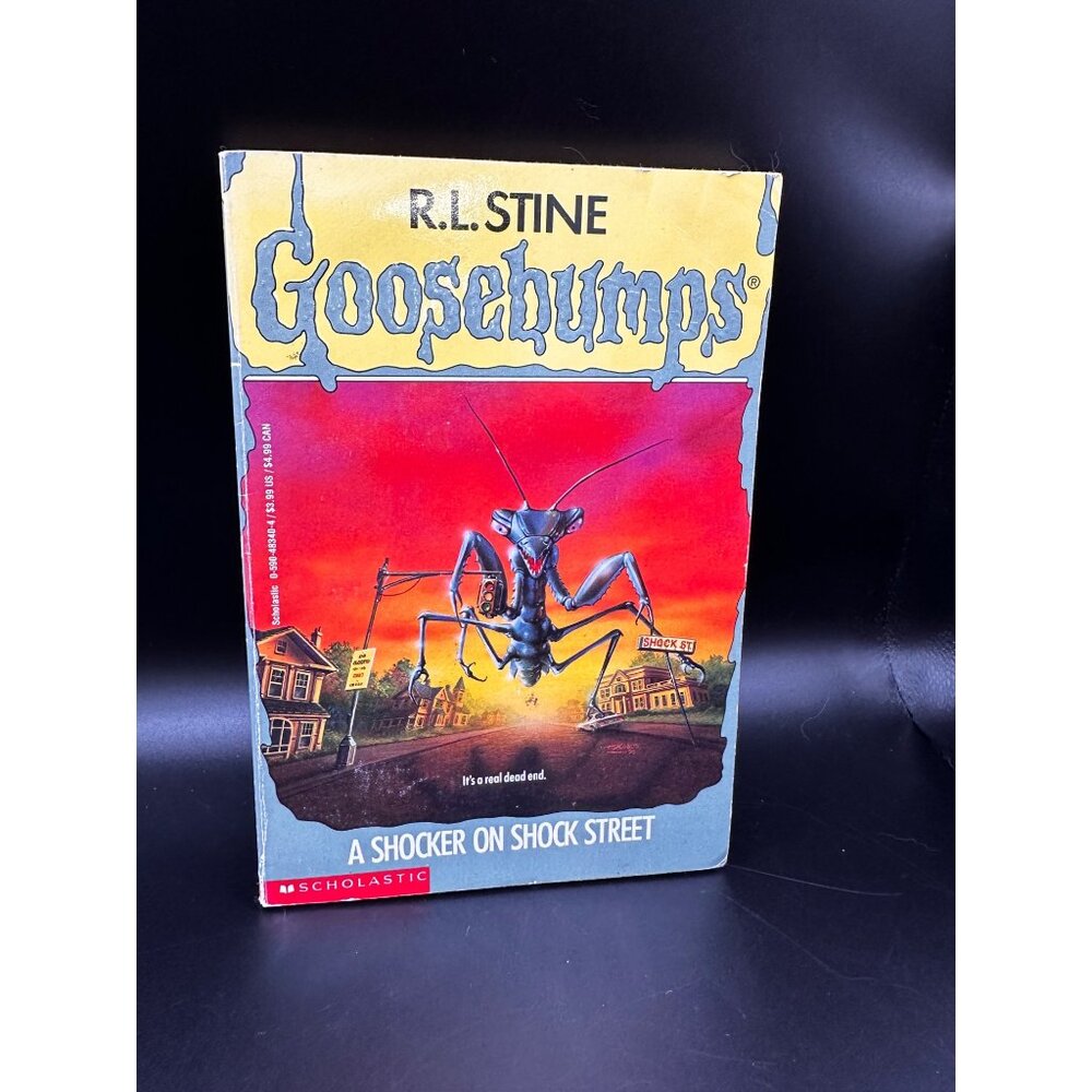 Goosebumps R.L. Stine #35‎ A Shocker on Shock Street 1st Cover 1996 Vtg GUC
